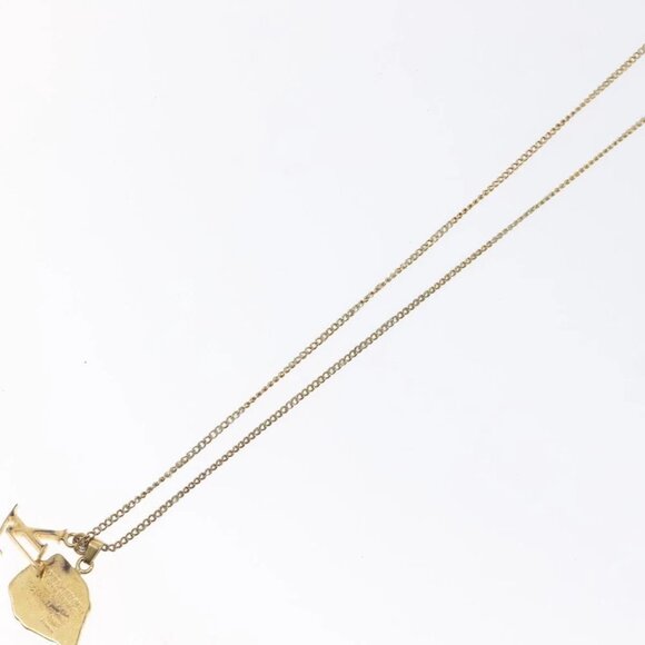 LOUIS VUITTON Collier Map LV Printed Initials City Paris - Picture 1 of 13